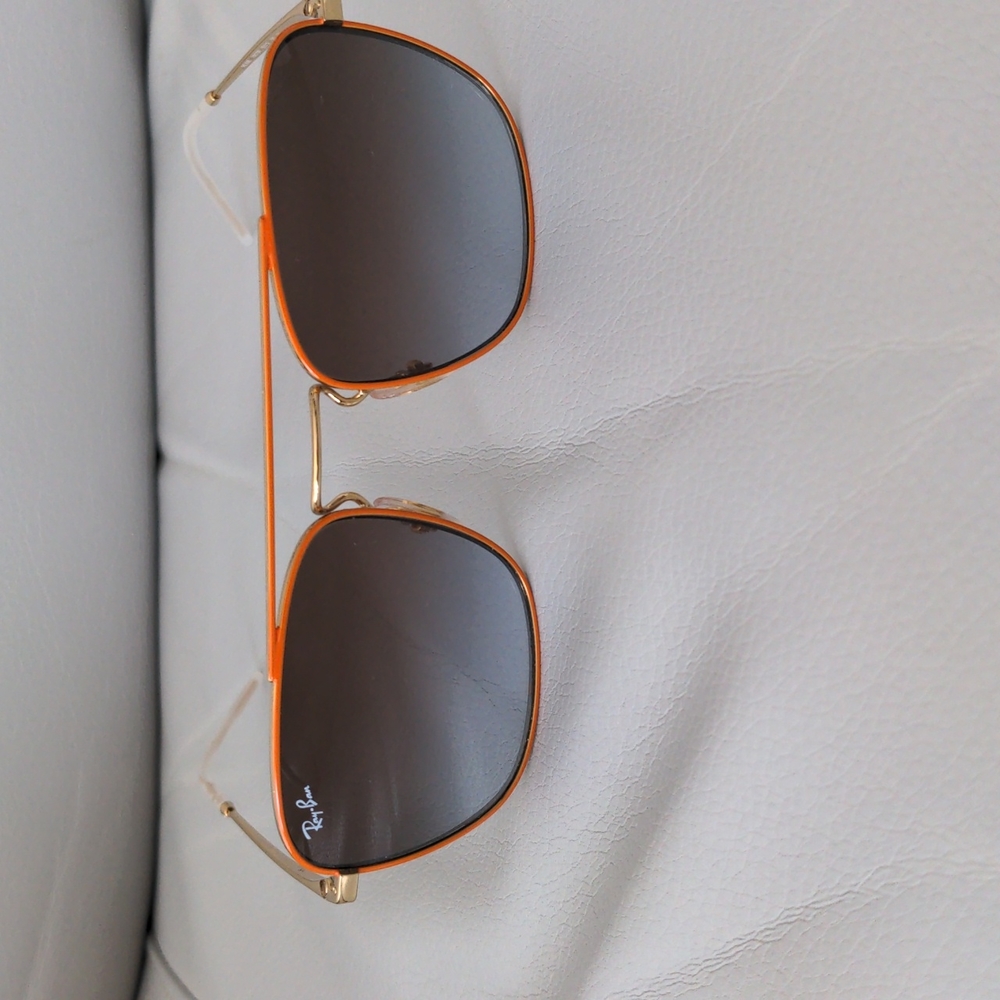 Ray-Ban Light Blue Gradient Brown Square Sunglasses RB3588 9061/2W Sz 55-19-140